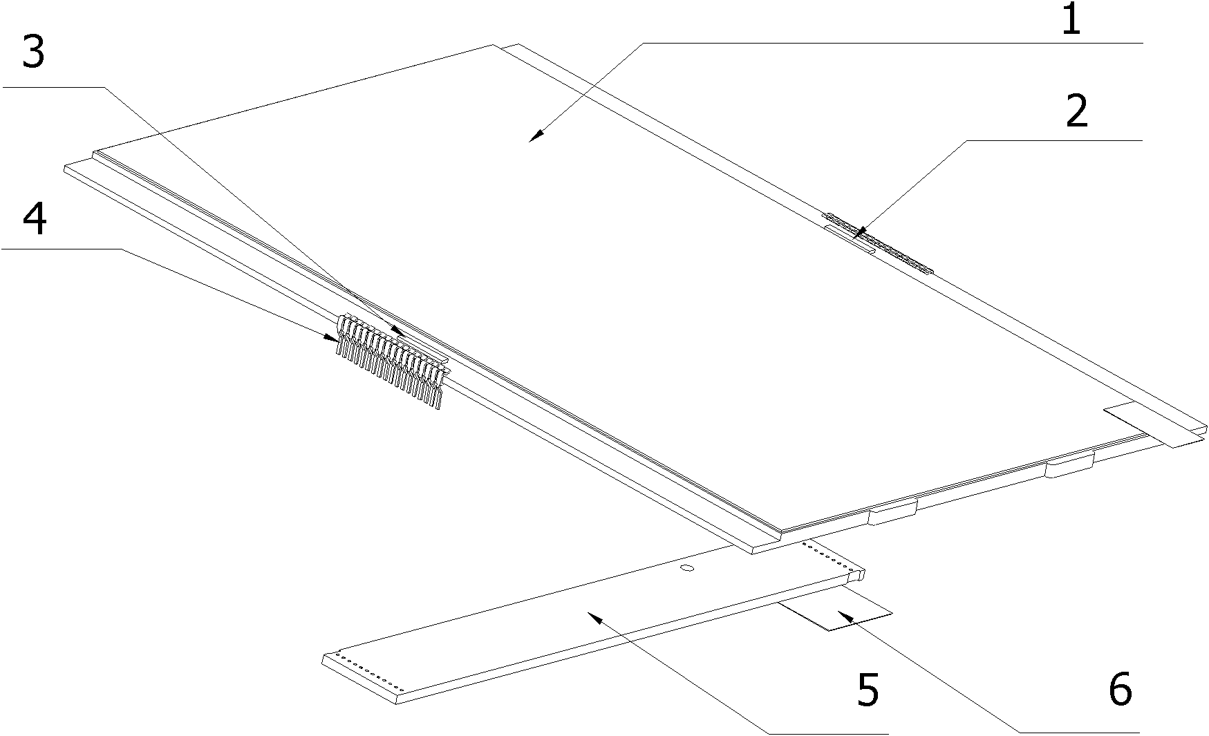 Electronic price tag display module with low power consumption