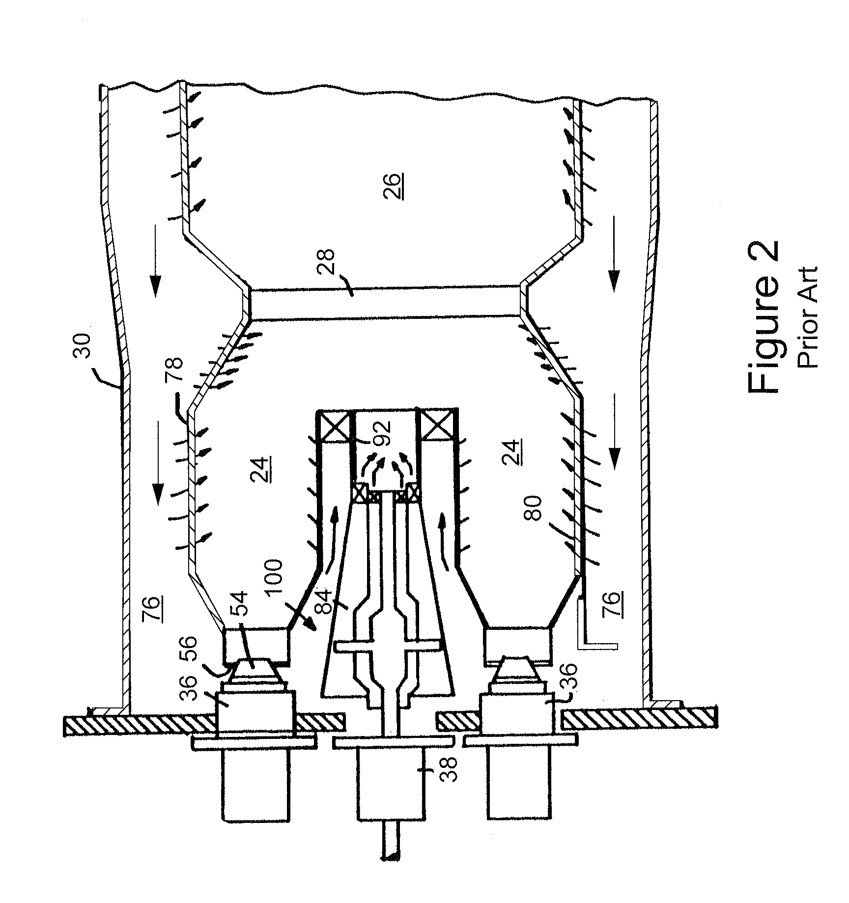 Flame tolerant secondary fuel nozzle