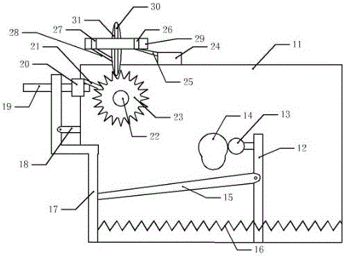 Gear machining and polishing device