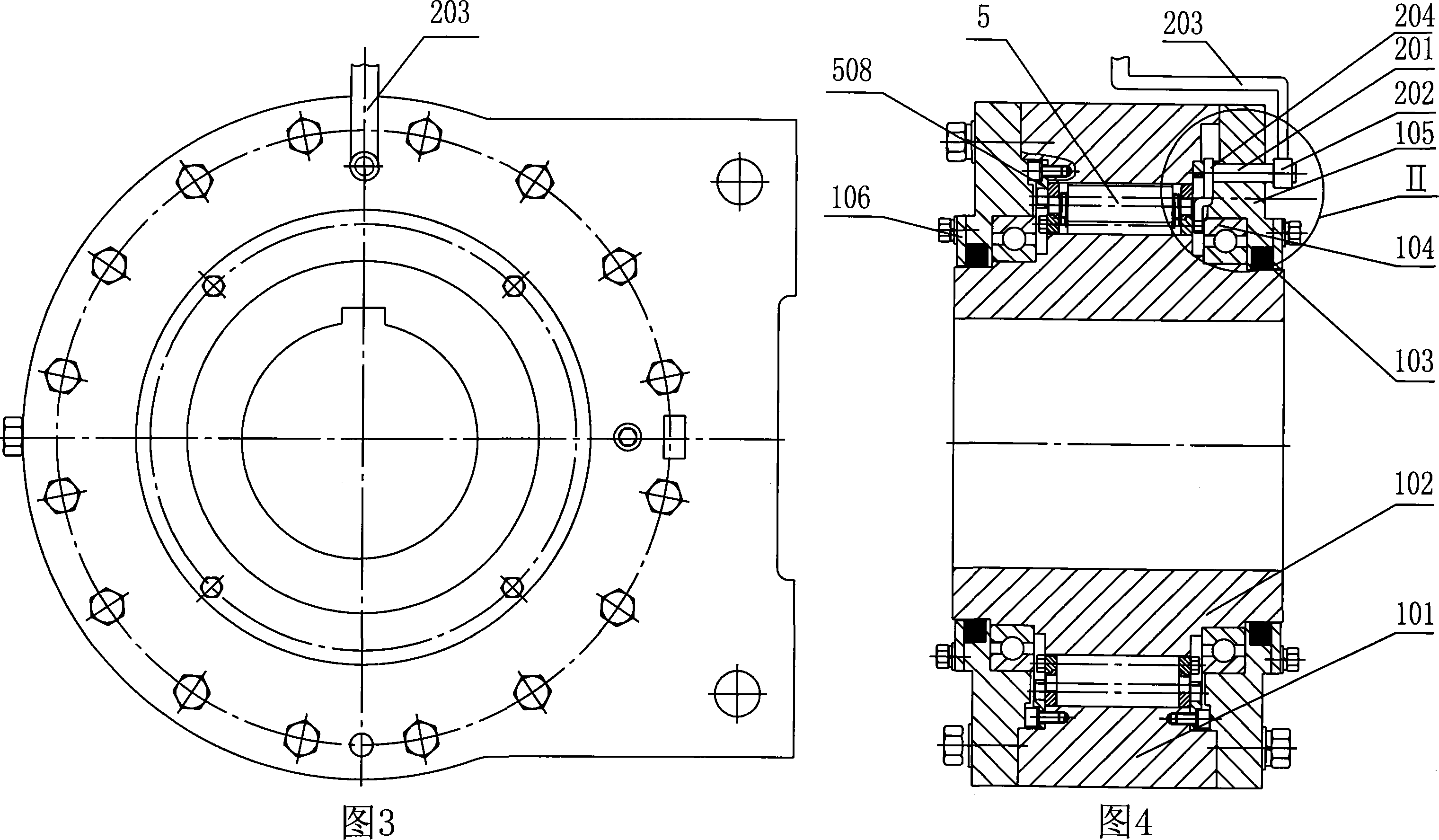 Fork type controlled non-contact wedge backstop