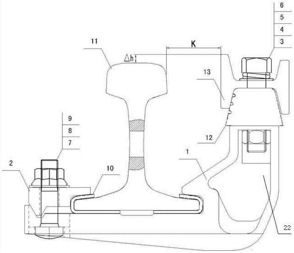 Novel urban railway guard rail device and installation method of novel urban railway guard rail device