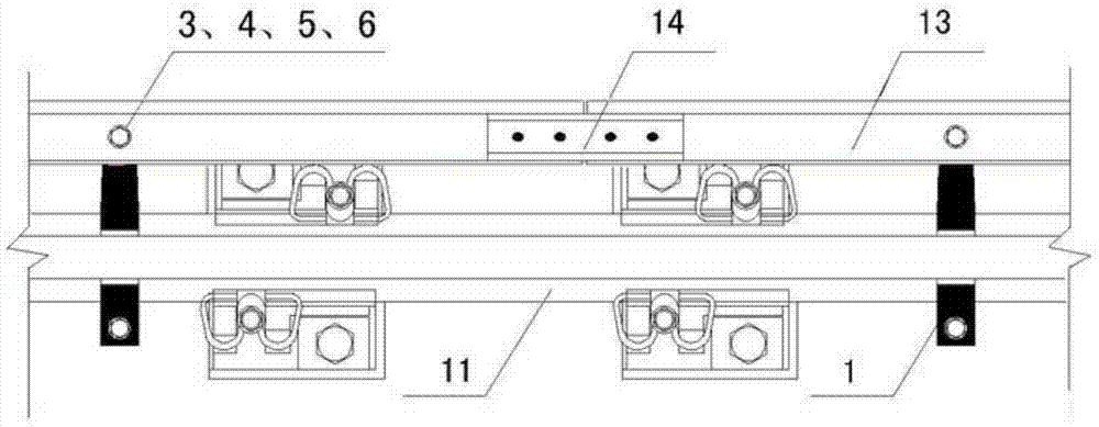 Novel urban railway guard rail device and installation method of novel urban railway guard rail device