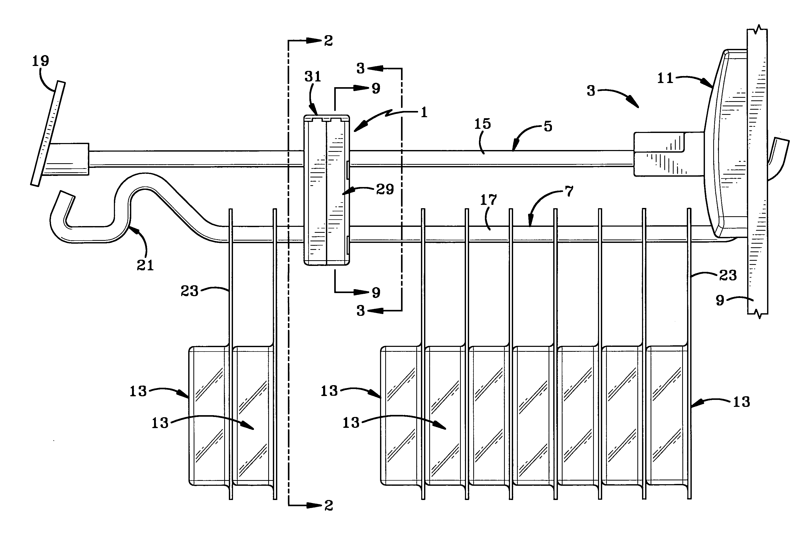 Lock mechanism for display rod