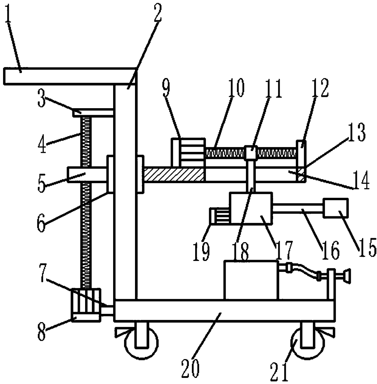 Prefabricated drilling equipment for cement wall surface for building