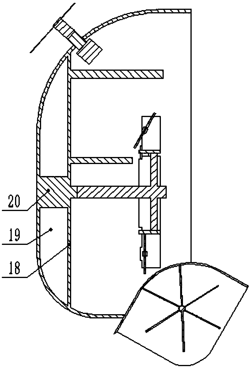 An automatic cleaning ship for floating garbage on the water surface