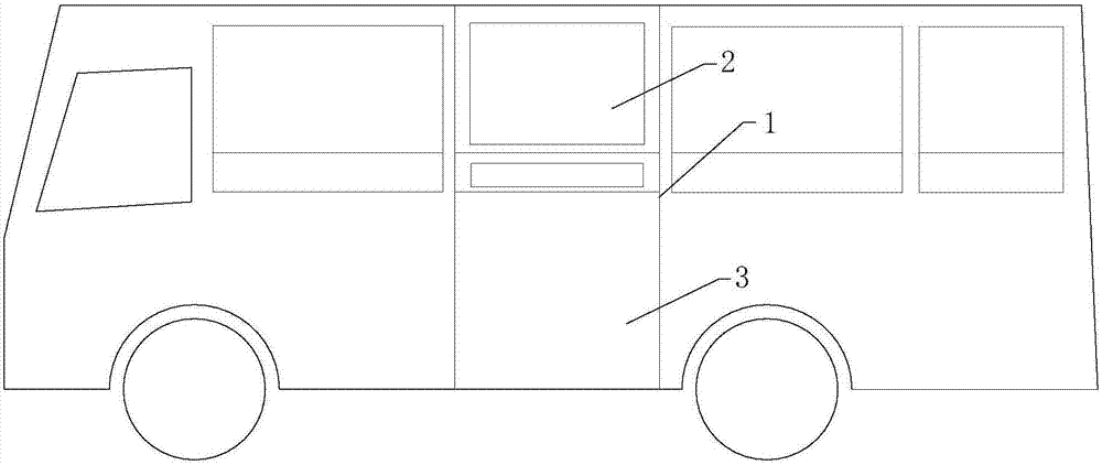 Expansion type emergency escape door for large and medium passenger vehicles