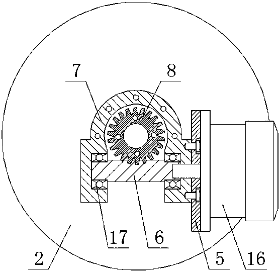 Pneumatic clutch transmission device for truss crane pipe car