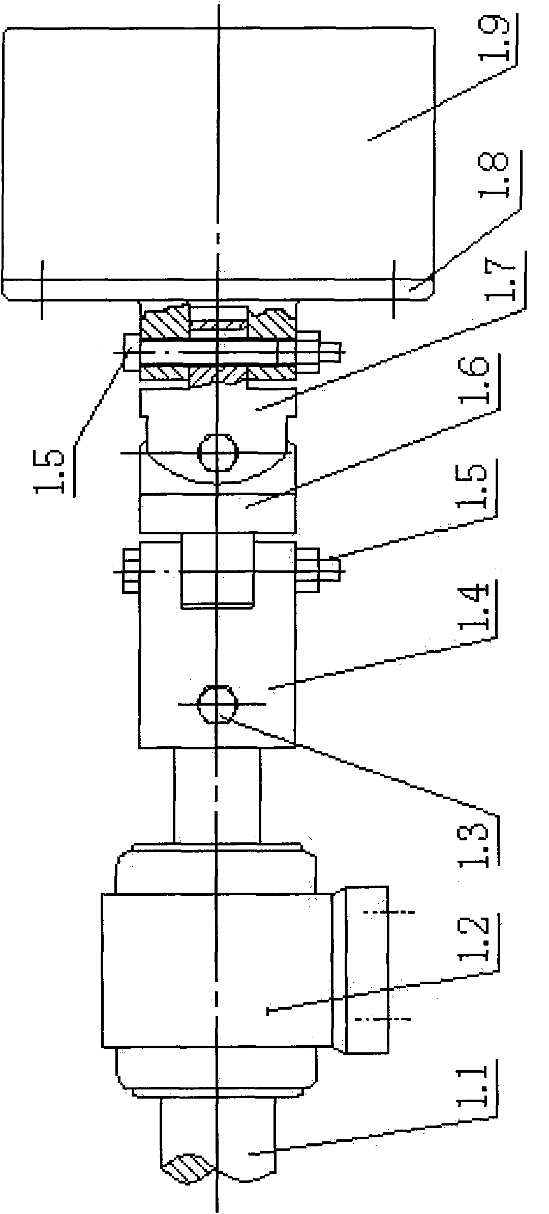 Long pipe surface thermal spraying device