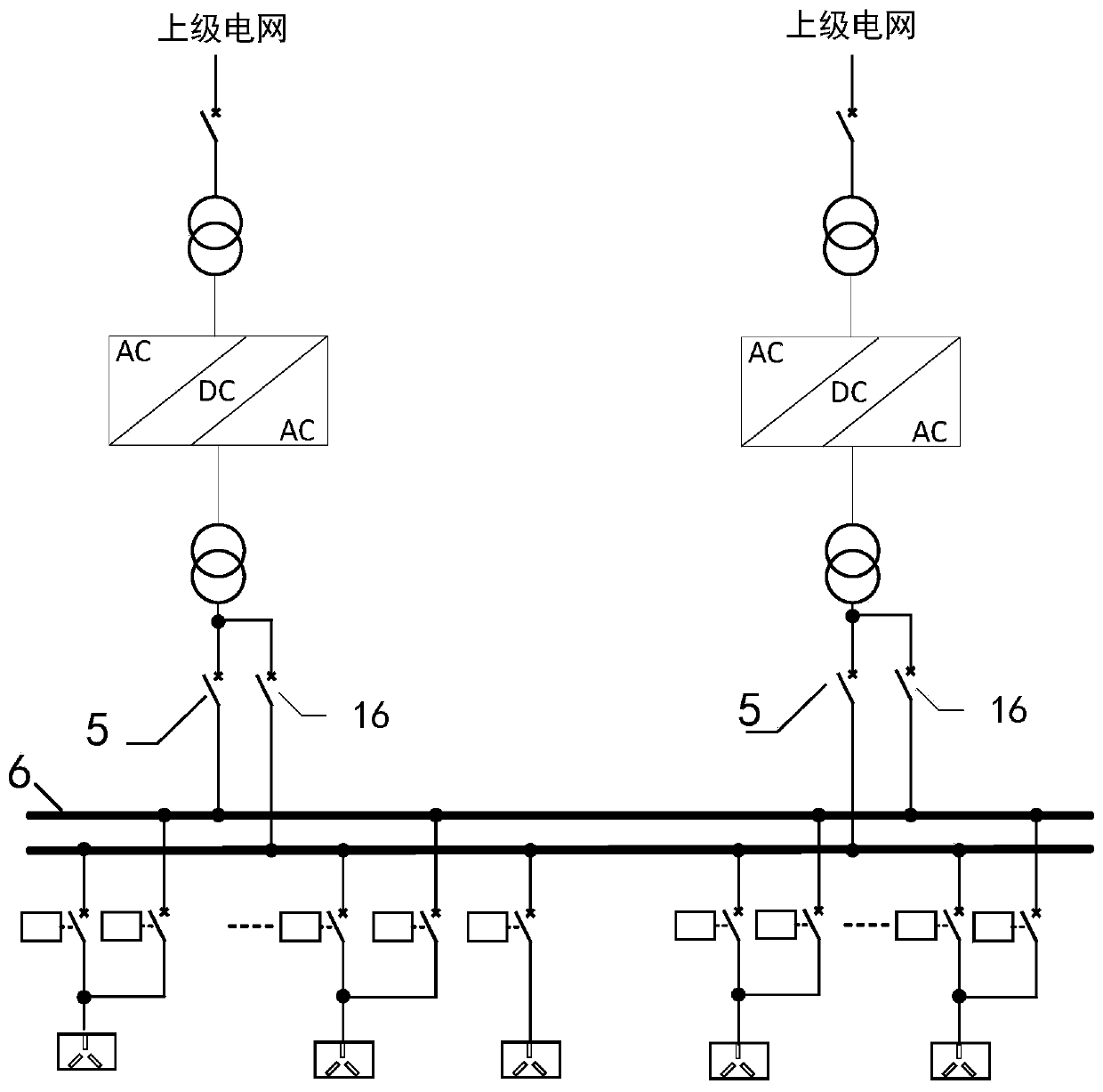 Flexible access substation and control method thereof