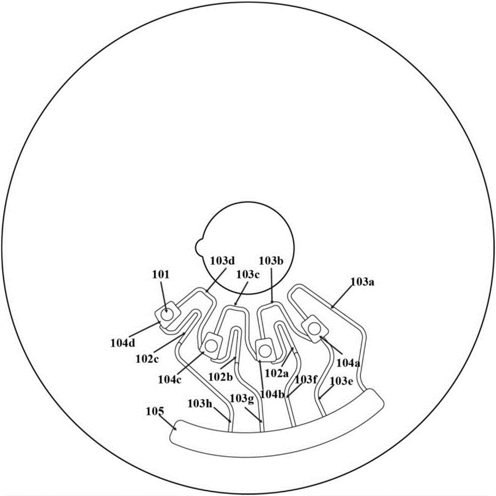 Centrifugal micro-fluidic control chip