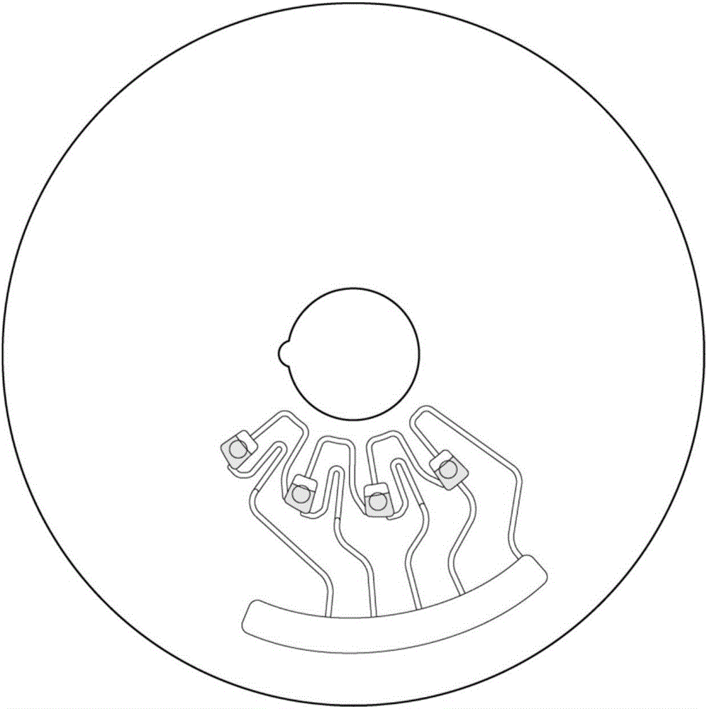 Centrifugal micro-fluidic control chip