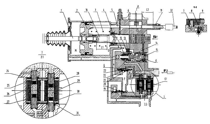 A debugging-free multifunctional clutch booster