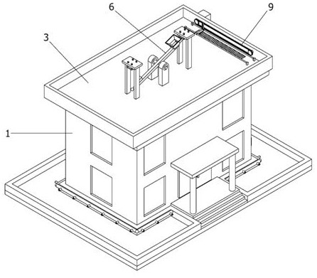 Intelligent building with rainwater collection function