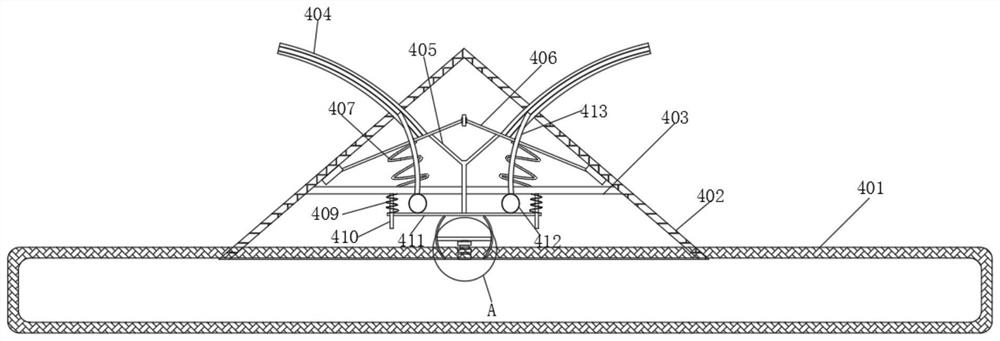 Urban road height limiting rod with dust removal function