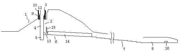 Shaft type flood spillway for reservoirs