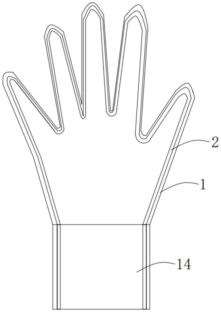 Combined cold-resistant PVC glove and preparation method thereof