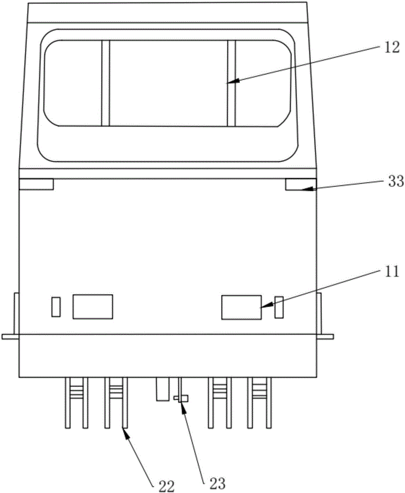 Vehicle body convenient to dismount and carrying vehicle