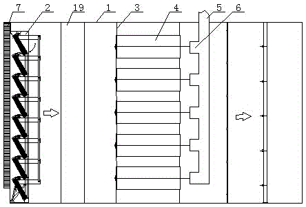 Rotary blade type air filter with high-efficiency silencing effect