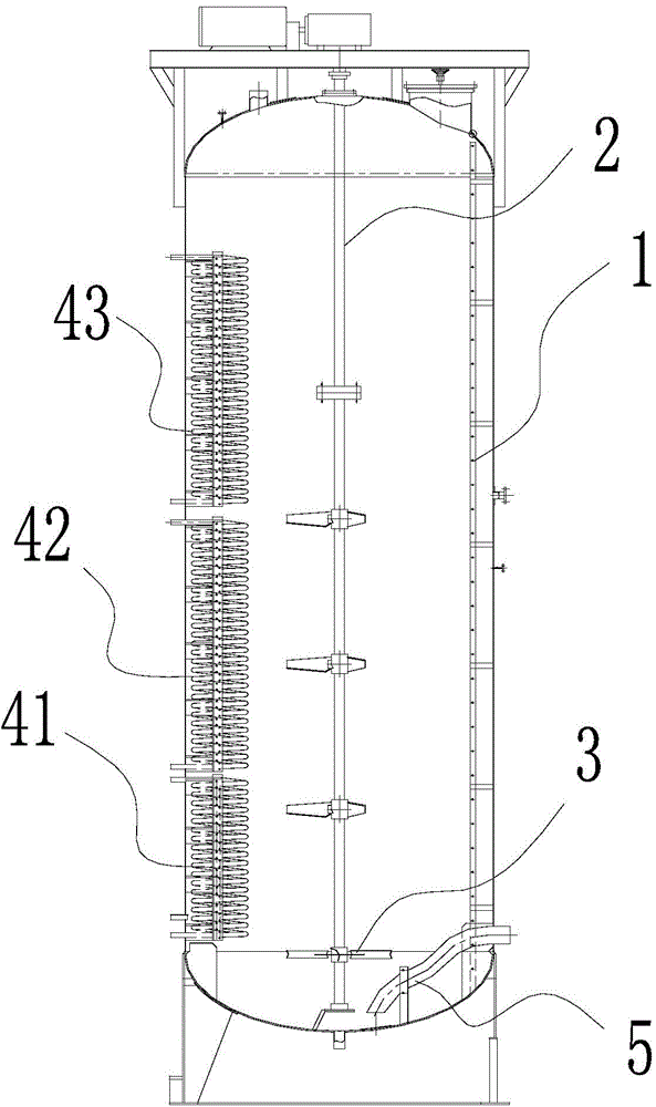 Biological fermentation tank with good cooling performance