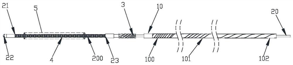 Conveying system of blood flow reconstruction stent