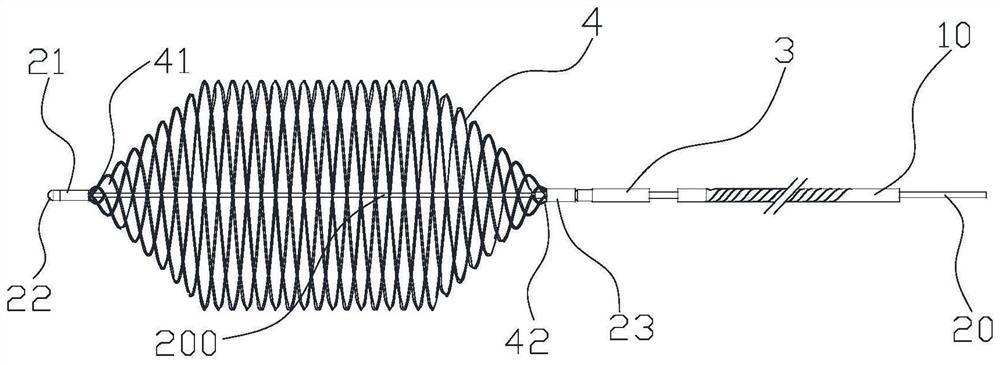 Conveying system of blood flow reconstruction stent