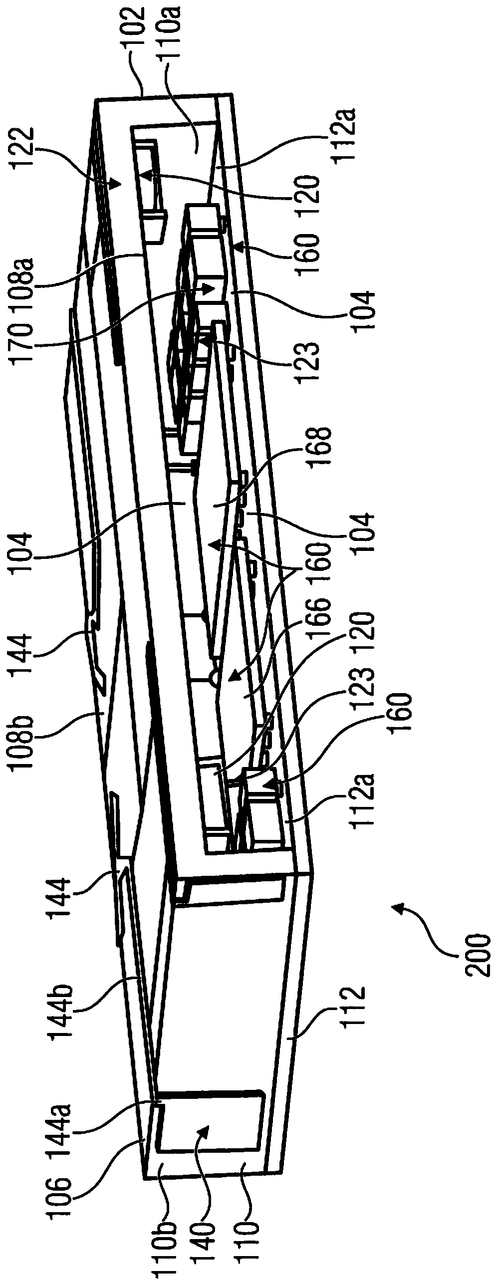 Package with acoustic sensing device(s) and millimeter wave sensing elements