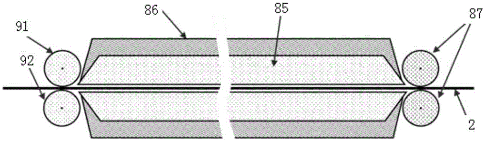 Pre-treatment system and method for nanocrystalline magnetically soft alloy strip