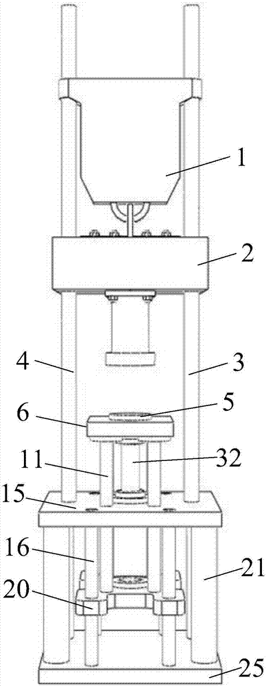 Drop-hammer impact tension-compression integrated load test conversion device