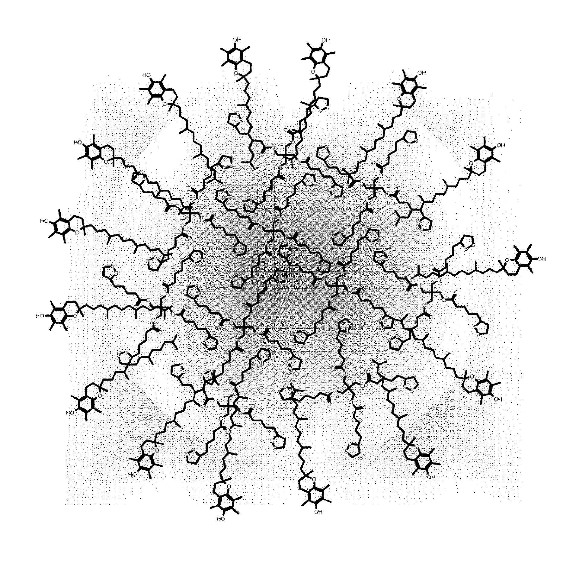 Antioxidant nanosphere comprising [1,2]-dithiolane  moieties