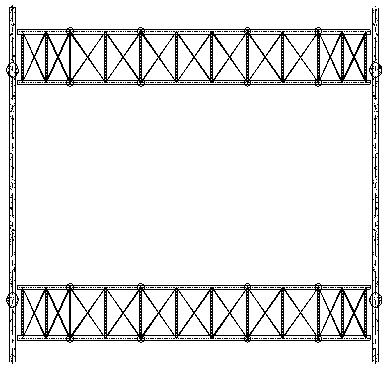 Extensible high-altitude conjoined steel structure