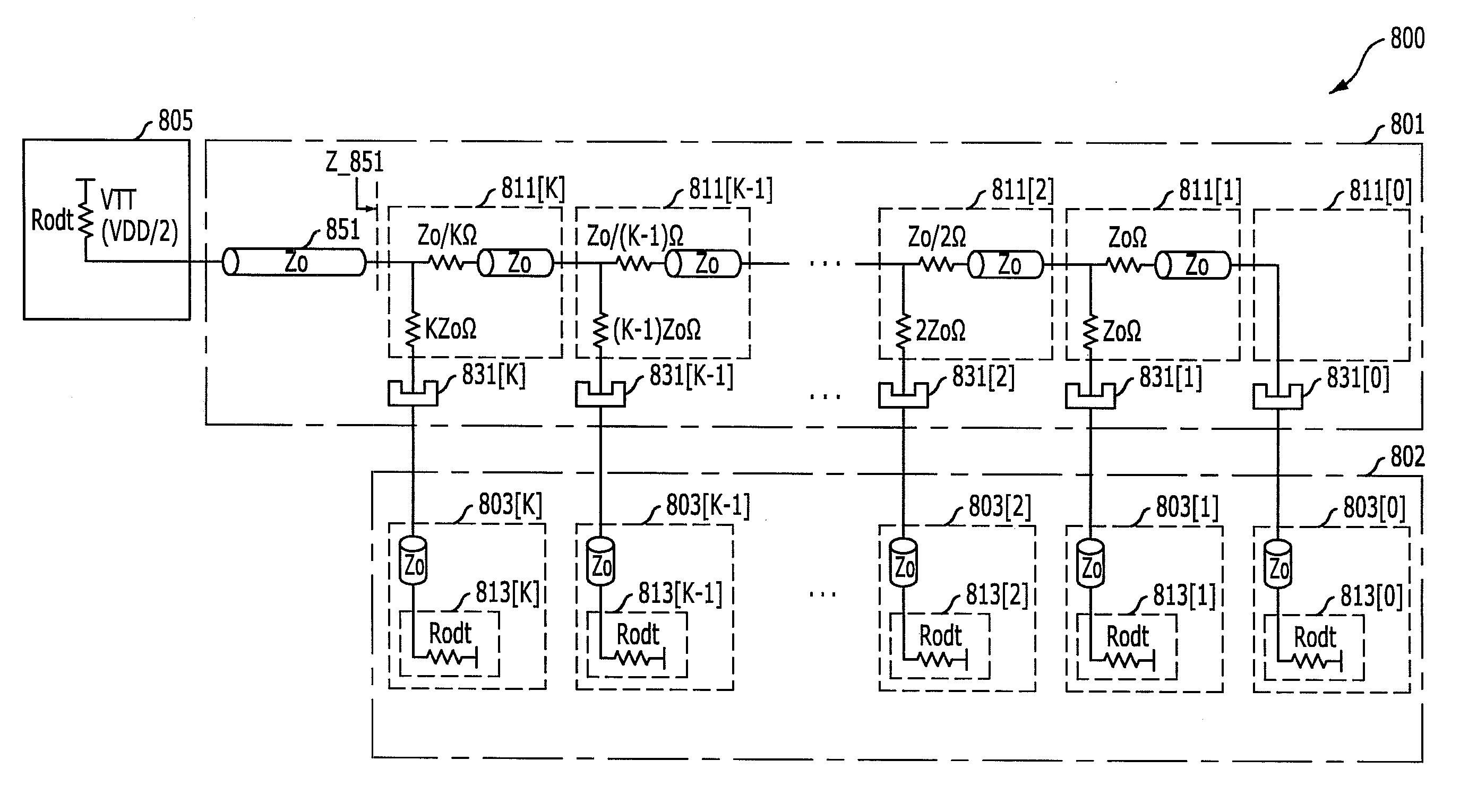 Bi-directional multi-drop bus memory system