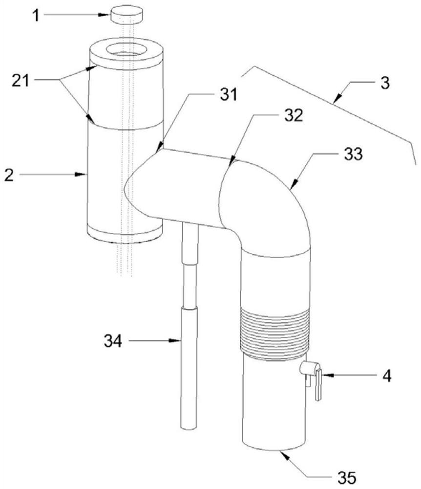 Annular blowing pipeline structure and operation method thereof