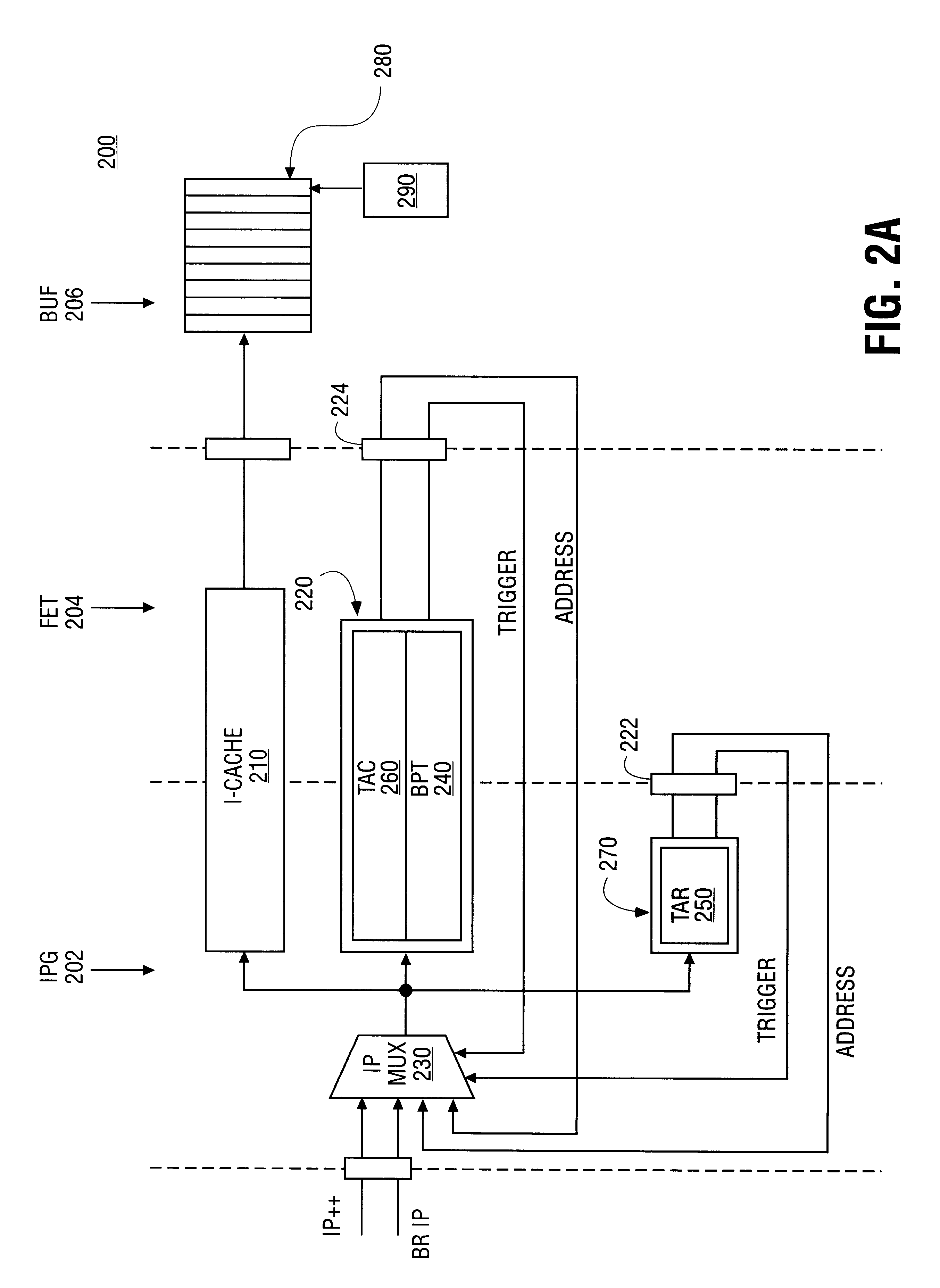 Storing predicted branch target address in different storage according to importance hint in branch prediction instruction