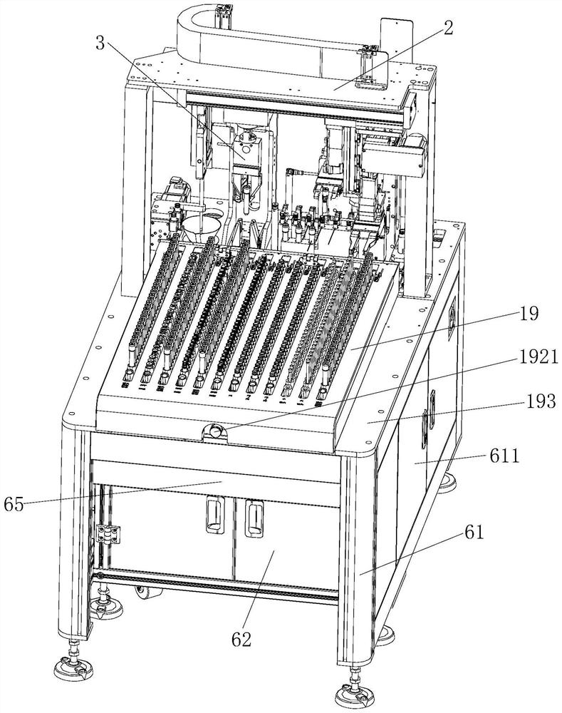 Feeding device of blood testing machine