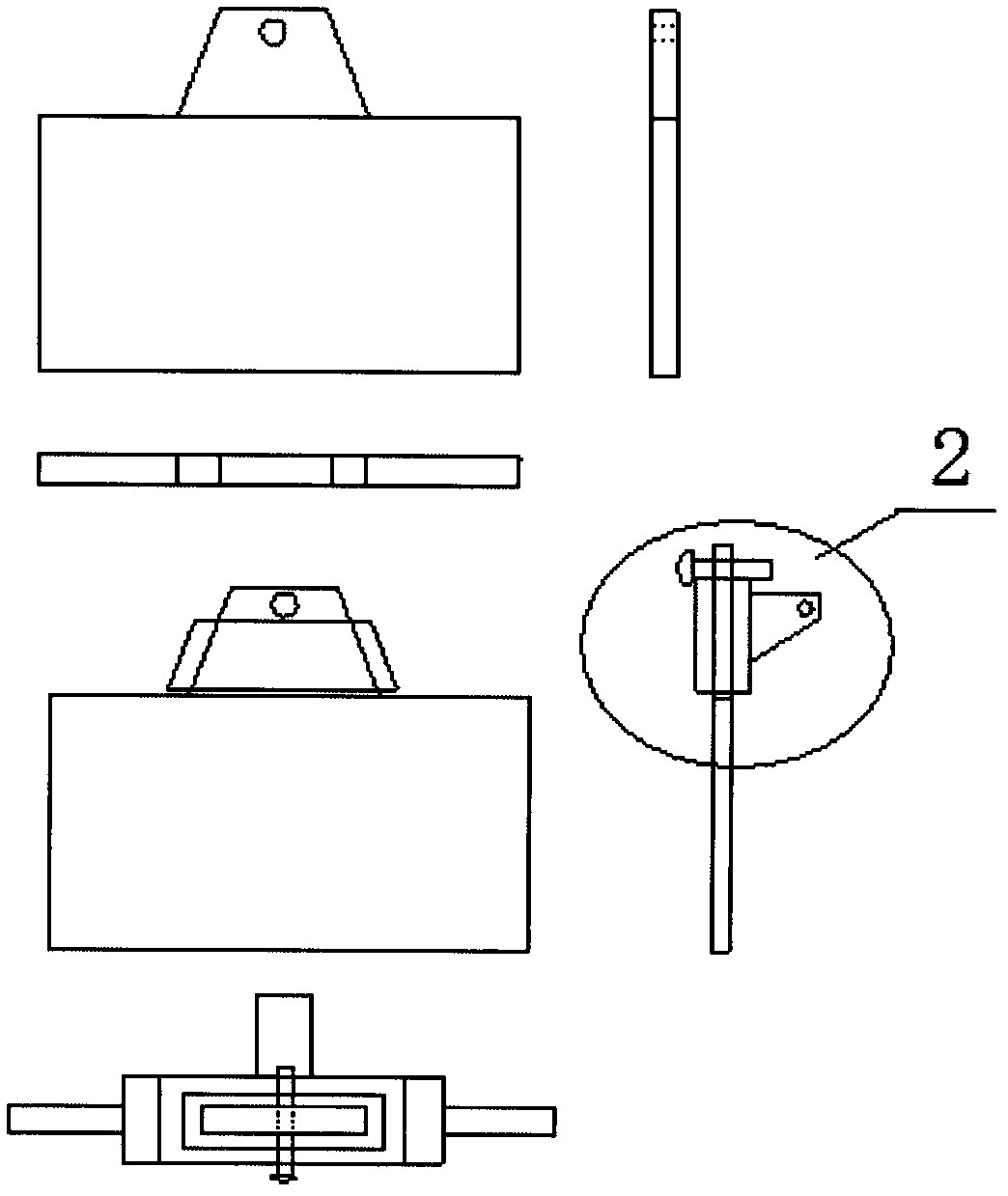 Novel desulfuration slag rake