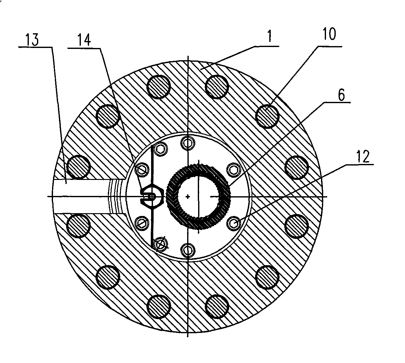 Preset production fluid section plane test method of mechanical mining horizontal well and special shaft mouth test apparatus