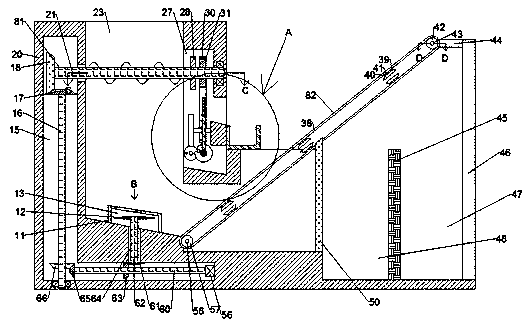 A device capable of taking out iron products in decoration waste