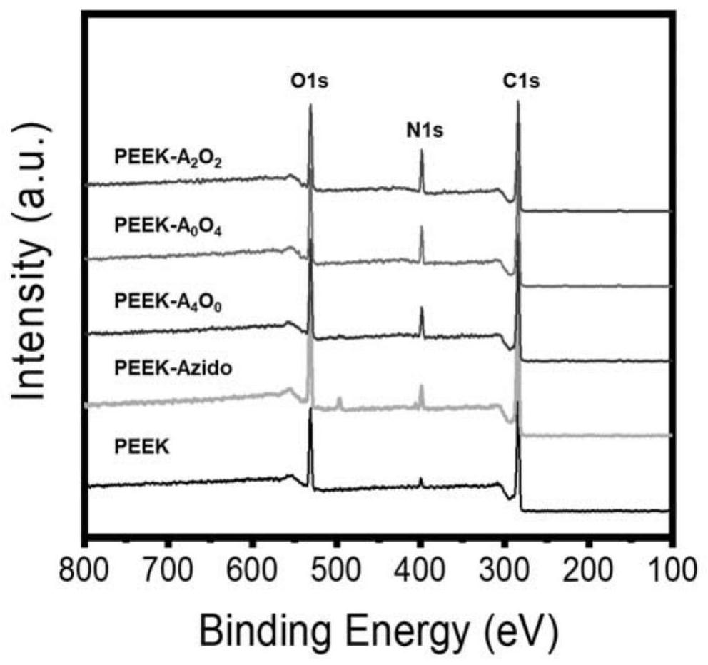 Method for preparing bifunctional polyether-ether-ketone by combining mussel derived peptide with biological orthogonal reaction and application of bifunctional polyether-ether-ketone