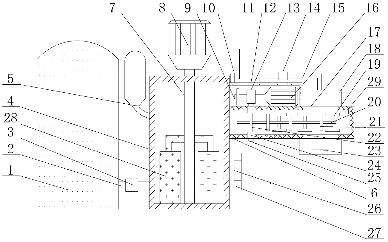 Carbon dioxide foam generating device for carbon dioxide drive