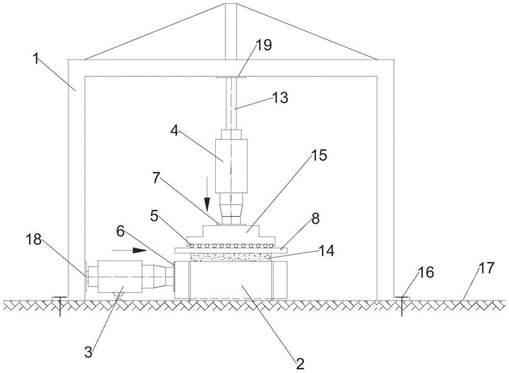 Portable weak-layer in-situ direct-shear tester and testing method thereof