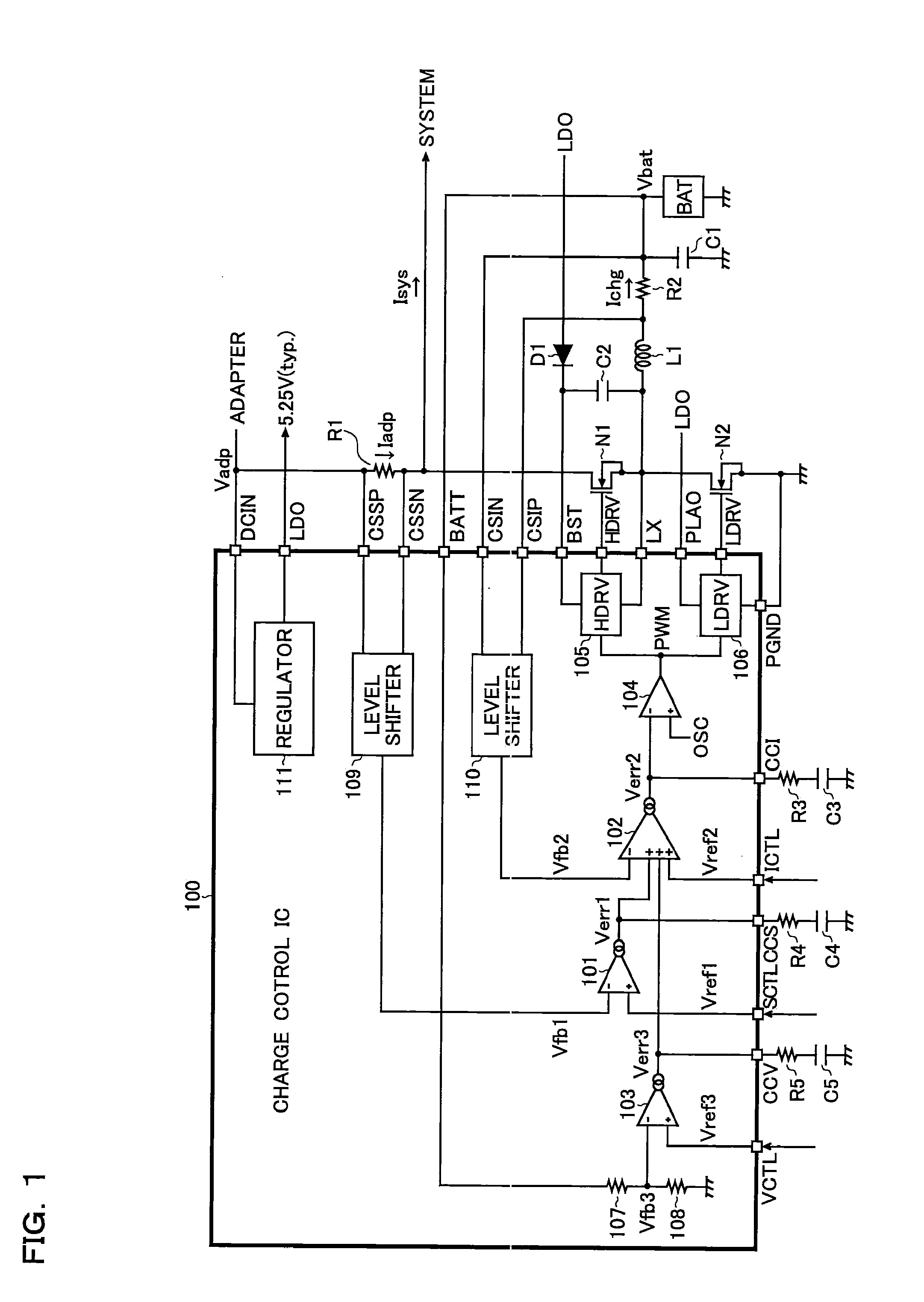 Charge control device and load driving device