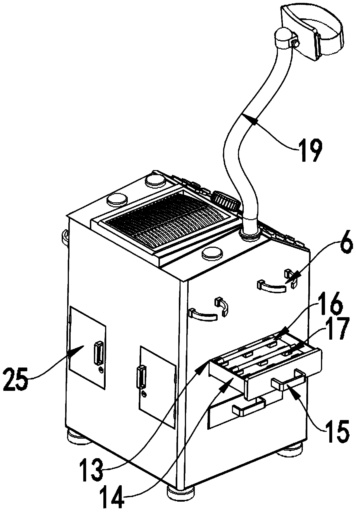 Device for alleviating tachypnea of children