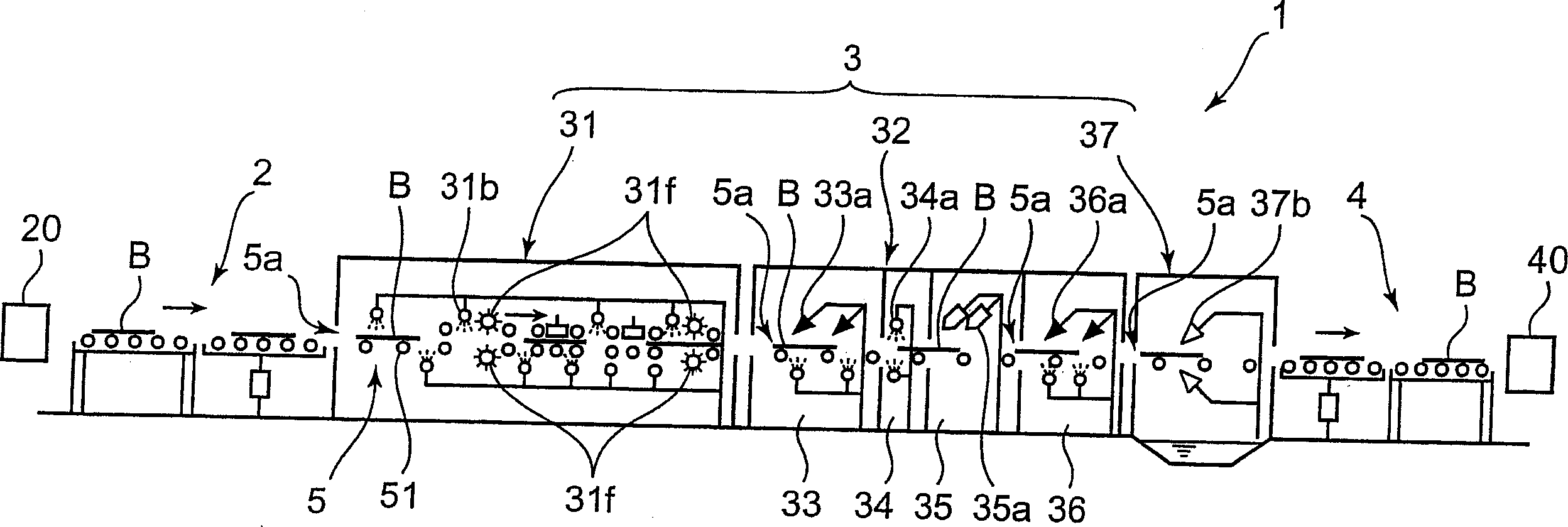 Substrate conveying device