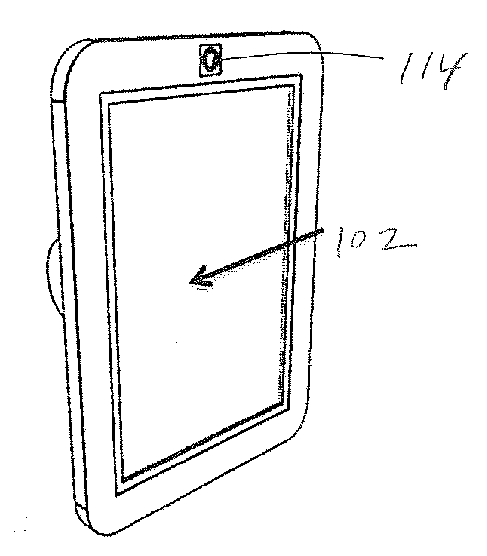 Touch screen augmented reality system and method