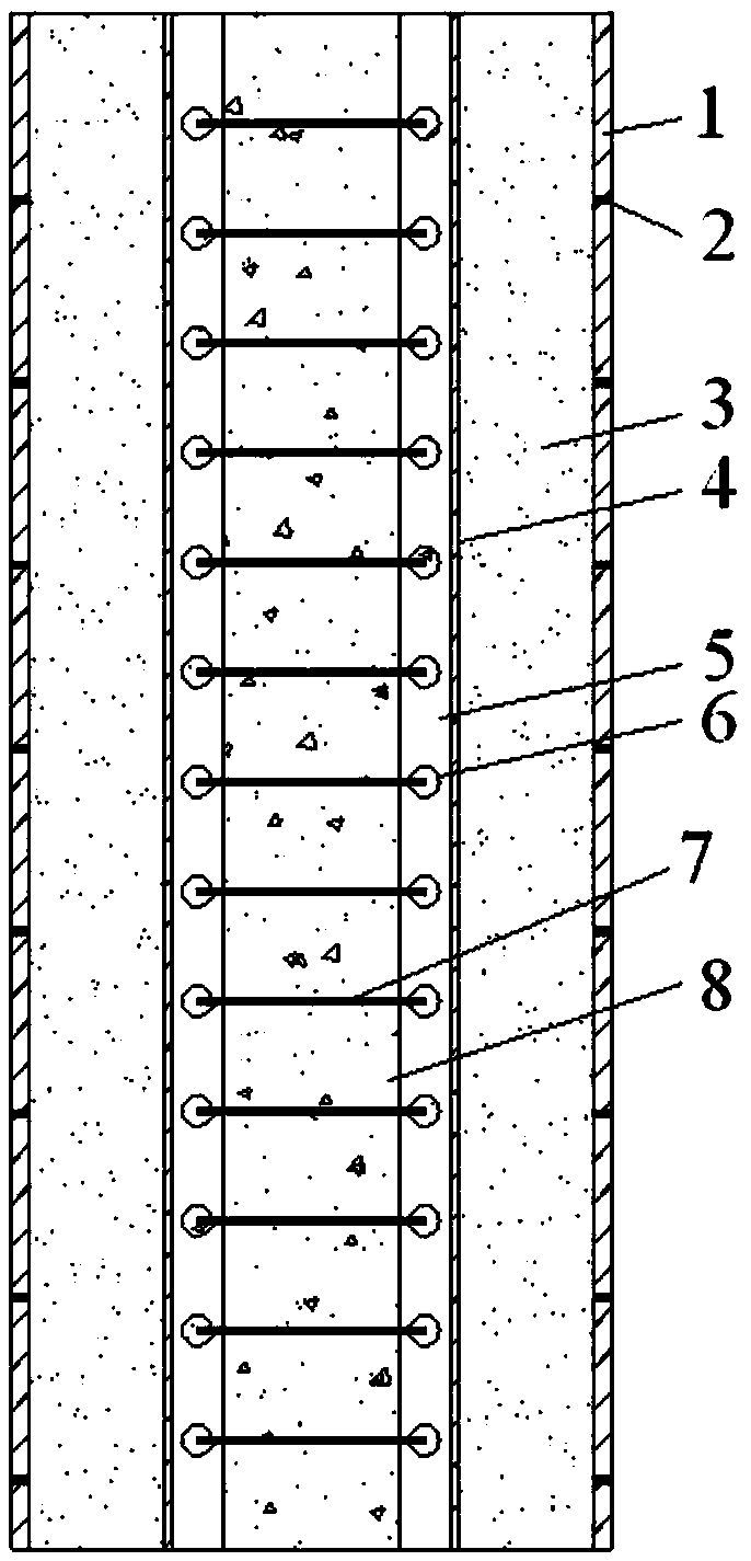 Power transmission tower and power transmission tower supporting pillar