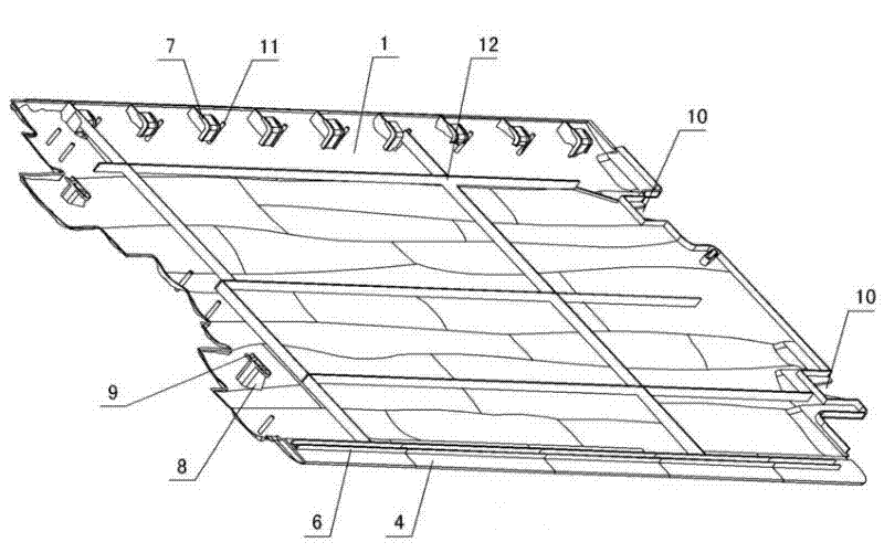 Clamping type quick connection device of reinforced plastic wallboard