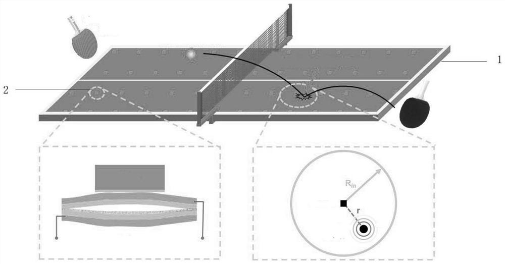 Table tennis referee and player training system and method based on acceleration sensor