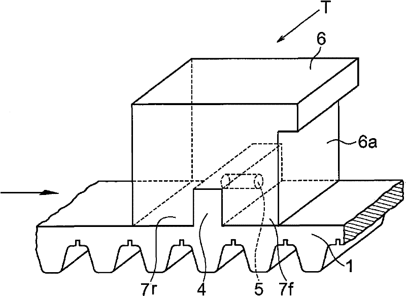 Belt with projection