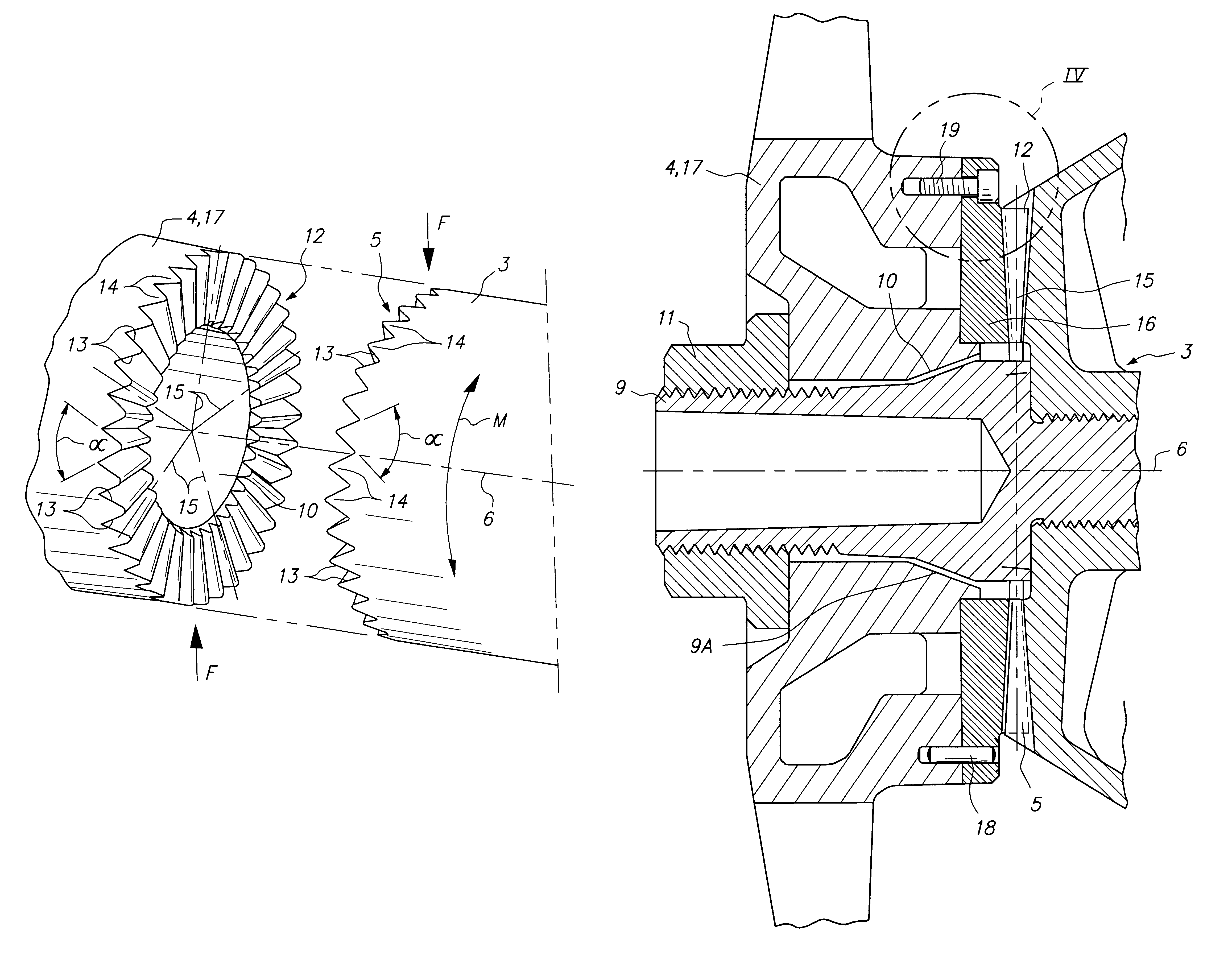 Play-eliminating wheel fitting