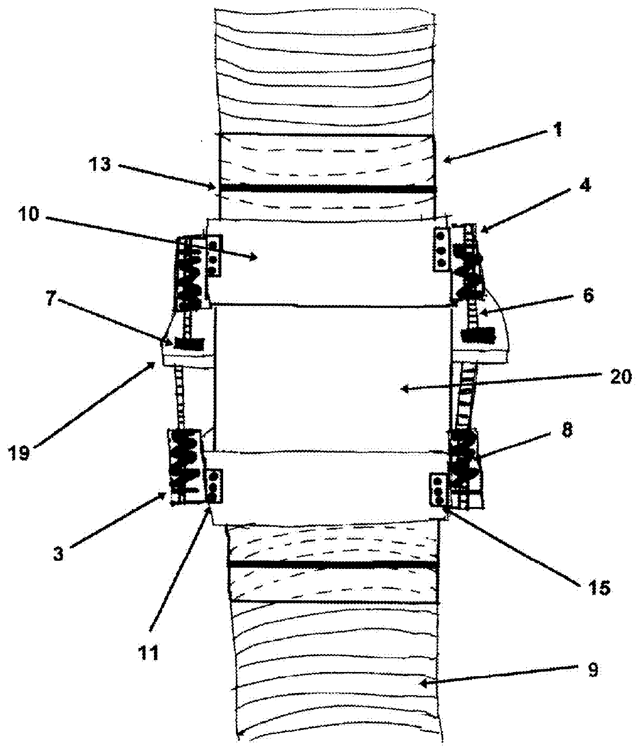 Magnetic vacuum hose coupler